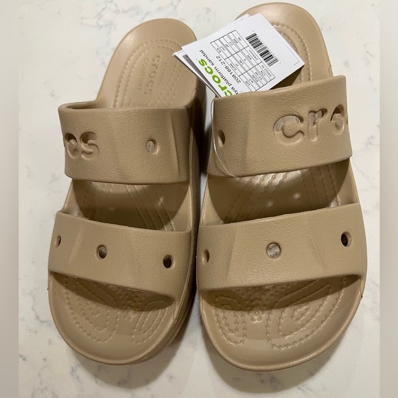 Crocs Kids Tan Sandals - Picture 3 of 8